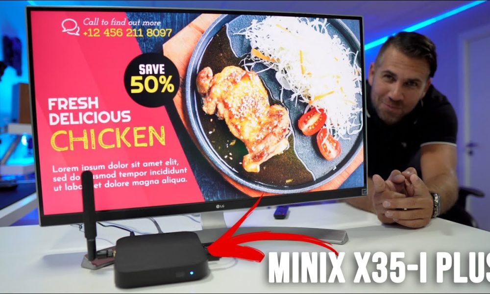 Caixa Android Média (não) TV MINIX X35-i Plus Industrial / Publicidade Digital