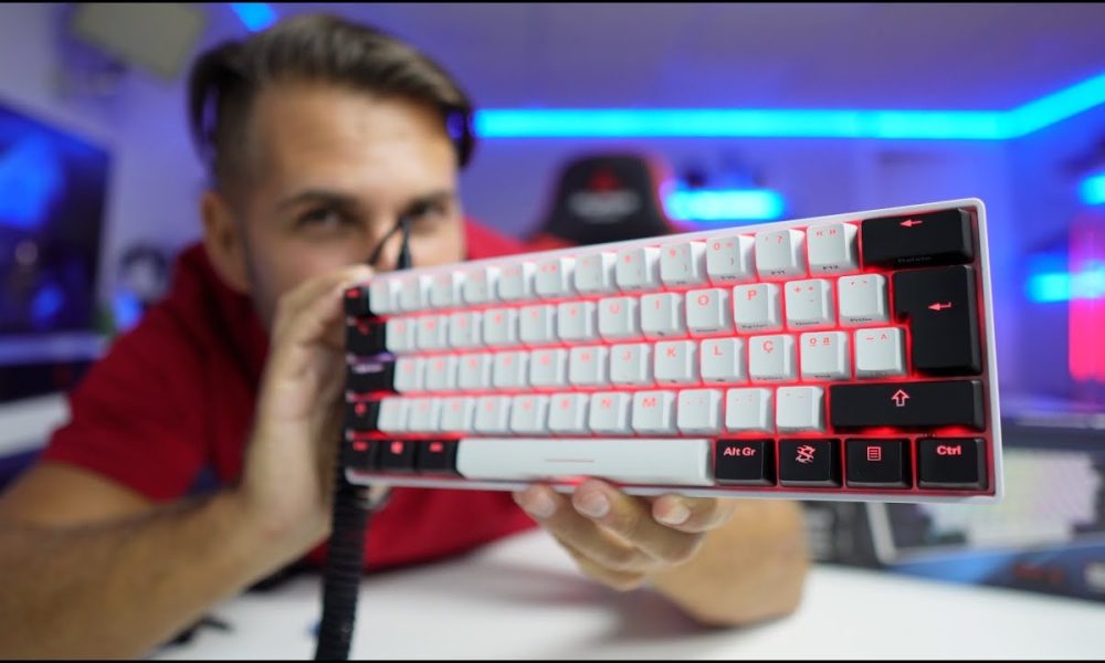 O Teclado Mais FOFINHO que já usei !!! Design Compacto Sharkoon SKILLER SGK50 S4