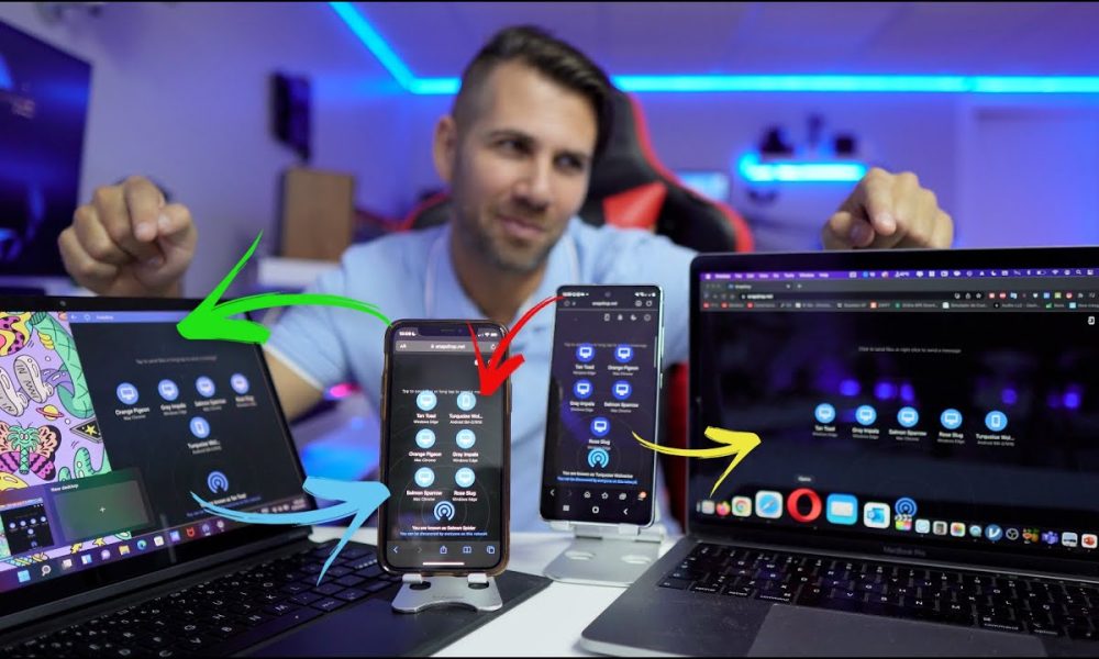 Como Fazer “Airdrop” entre Windows, MacOS, IOS, Android, Linux ?? Transferir Ficheiros de forma FÁC